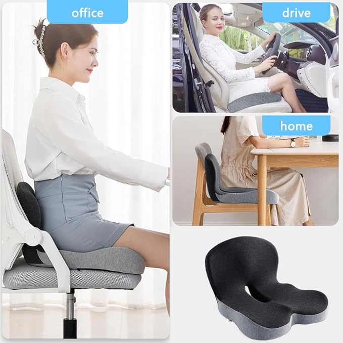 Lumbar Support Cushion – 2-in-1 Back & Tailbone Relief - 50% OFF