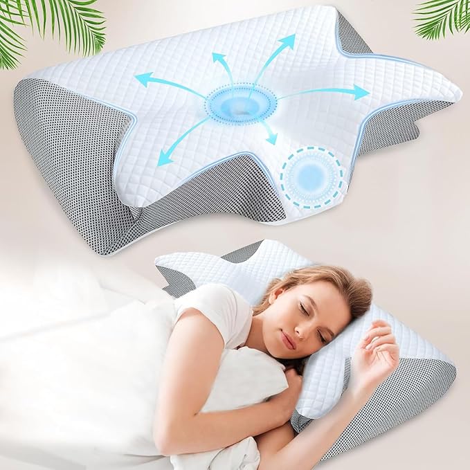 Ergonomic Butterfly Memory Foam Pillow
