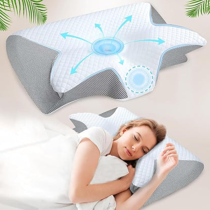 Ergonomic Butterfly Memory Foam Pillow