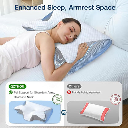Ergonomic Butterfly Memory Foam Pillow