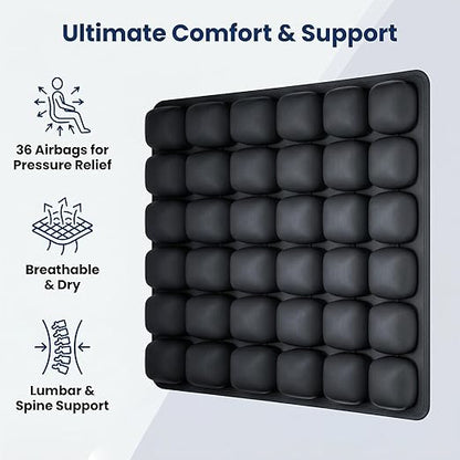 Portable Travel Seat Cushion – Lumbar & Tailbone Support