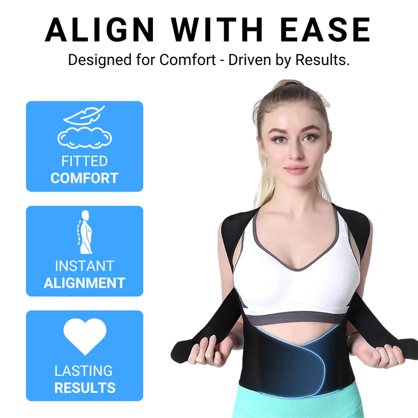 Back & Waist Posture Corrector – Adjustable Double Support Brace -  Hurry 50%OFF