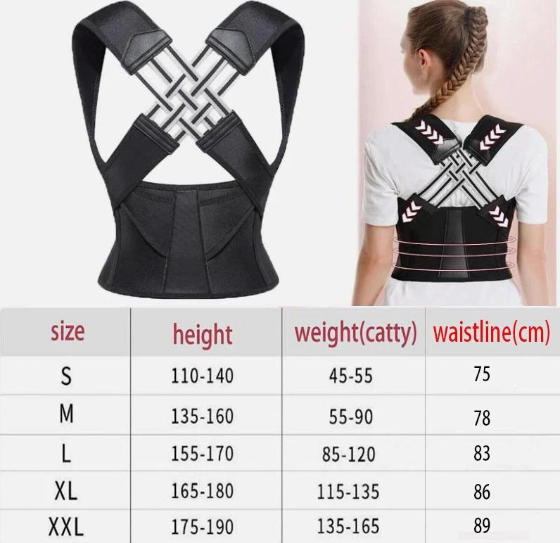 Back & Waist Posture Corrector – Adjustable Double Support Brace -  Hurry 50%OFF