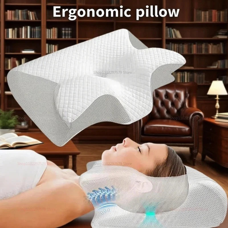 Ergonomic Butterfly Memory Foam Pillow